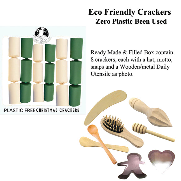 Christmas Crackers Eco Friendly w/ gift collection C