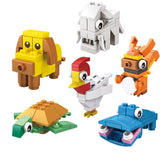 Christmas Cracker Family w/Mini Animal Building Blocks for Small Kids