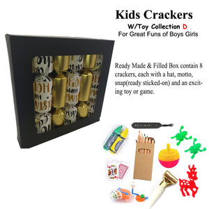 For Kids Christmas Crackers w/gifts collect D