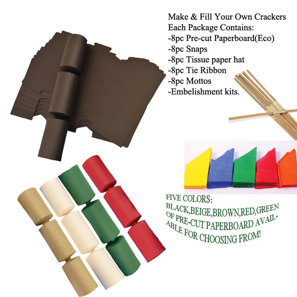 Christmas Crackers Eco Friendly Make & Fill by Your Own