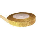 Metallic Ribbon Gold Silver