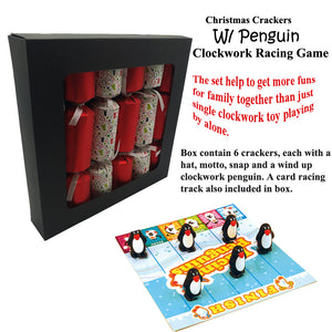 Christmas Cracker Family w/Penguin Racing Game Toy Set